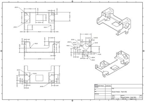 sheet metal 2d drawings for practice|sheet metal design practice pdf.